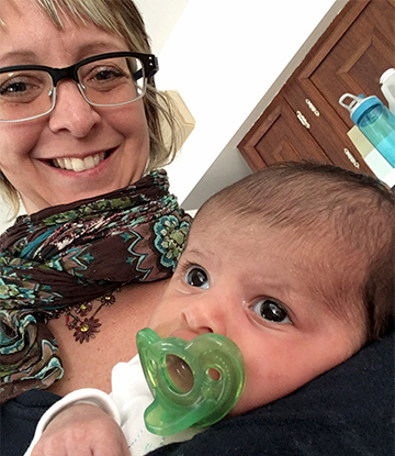 Verena with Baby